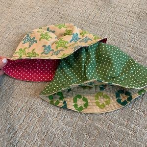 Bungalow Hats. Reversible. New wout tags.